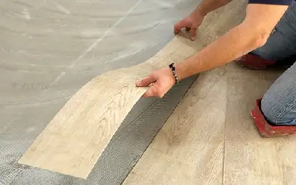 during-vinyl Luxury Vinyl Installation | Niemann's American Flooring